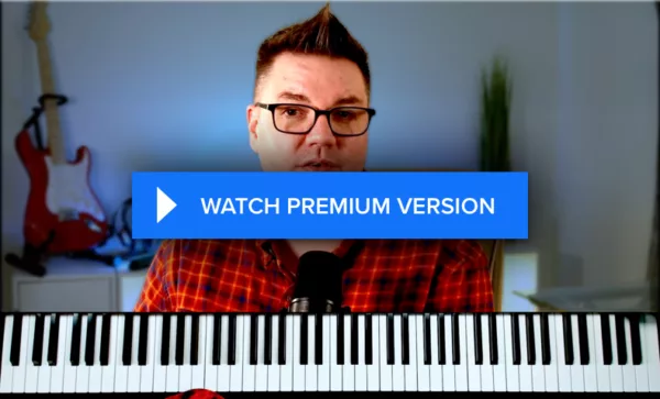 A thumbnail of the premium course video with a watch prompt.
