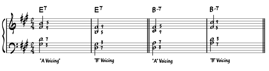 Chord voicings for comping.