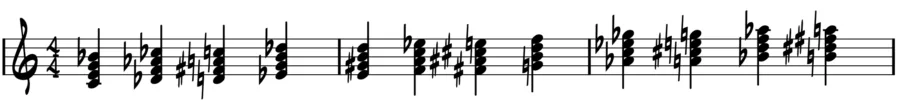 Root position dominant chords