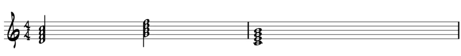 2-5-1 with root position chords