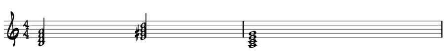 Minor 2-5-1 with root position chords