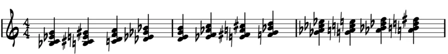 Third inversion minor 7 chords